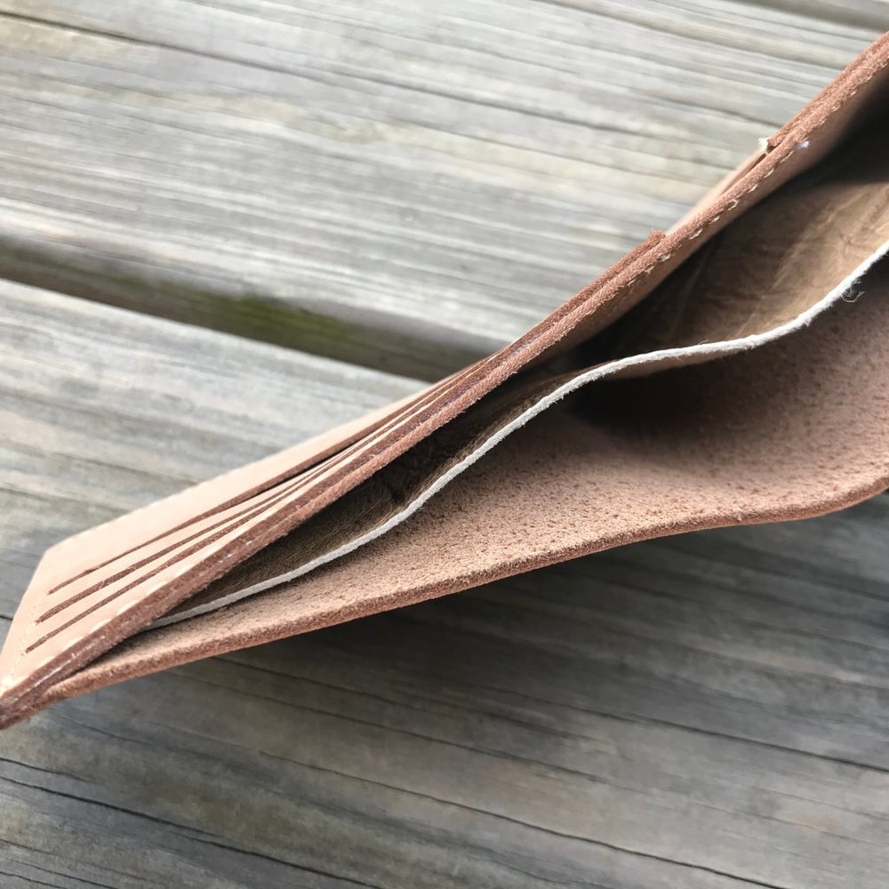Men Wallet Bifold All Leather Card Holder Purse - Picture 6 of 13